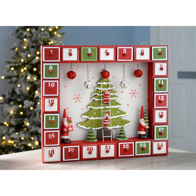 The Seasonal Aisle Christmas Tree House Advent Calendar Wayfair.co.uk